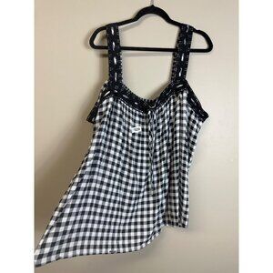 torrid size 4x guaze crochet lace trim ginger bread pattern sweet heart necklin